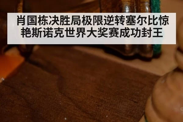 肖国栋决胜局极限逆转塞尔比惊艳斯诺克世界大奖赛成功封王